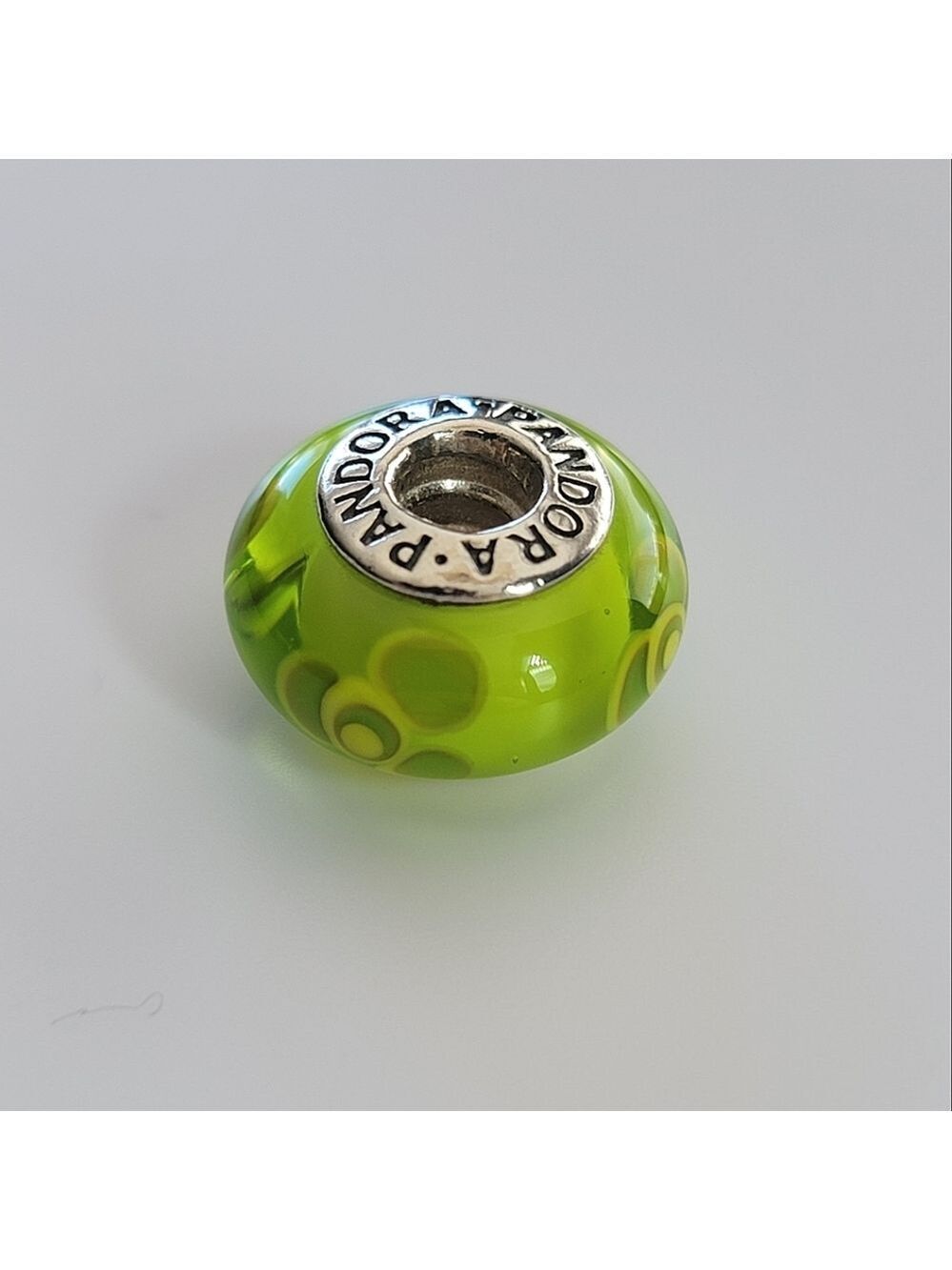Pandora Murano Green Flowers Charm #2579